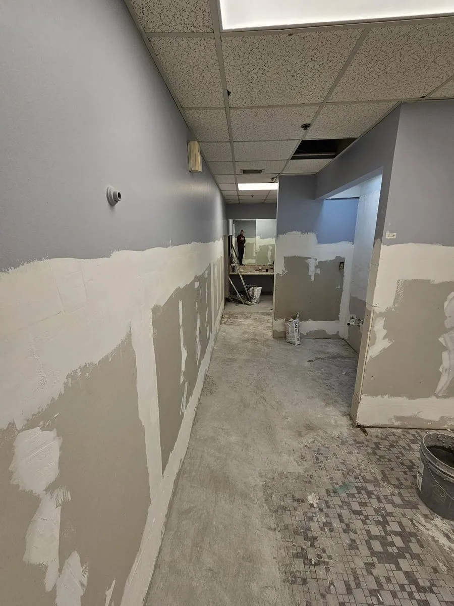 Gen Cassel restroom during demolition